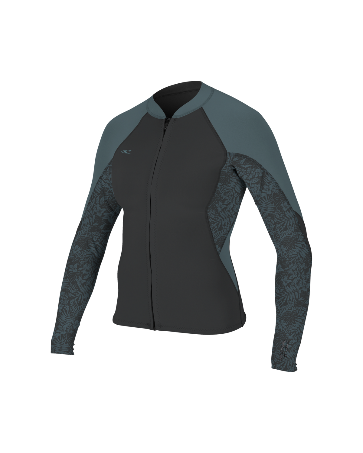 Bahia 1/0.5mm Full Zip Wetsuit Jacket in Tempered Steel, Shaded Island Sky & Shade