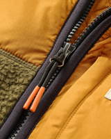 Offgrid Sherpa Fleece Gilet in Dark Olive