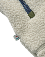Offgrid Sherpa Fleece Gilet in Oatmeal & Khaki