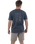 The Salt Water Seeker Mens Blue Print T-Shirt in Petrol Blue