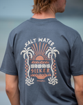 Indo T-Shirt in Petrol Blue