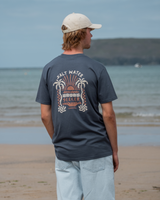 Indo T-Shirt in Petrol Blue