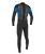 Reactor-2 3/2mm Back Zip Wetsuit in Black & Ocean