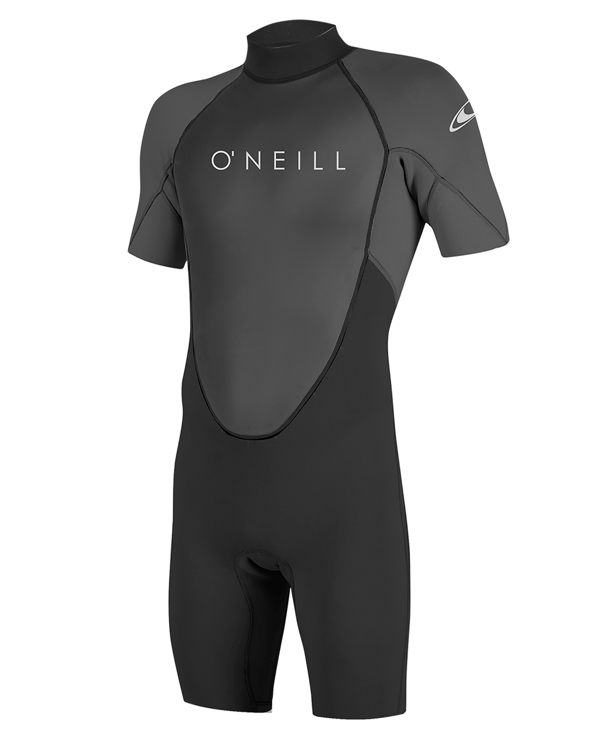The O'Neill Mens Reactor-2 2mm Back Zip Shorty Wetsuit in Black & Graphite