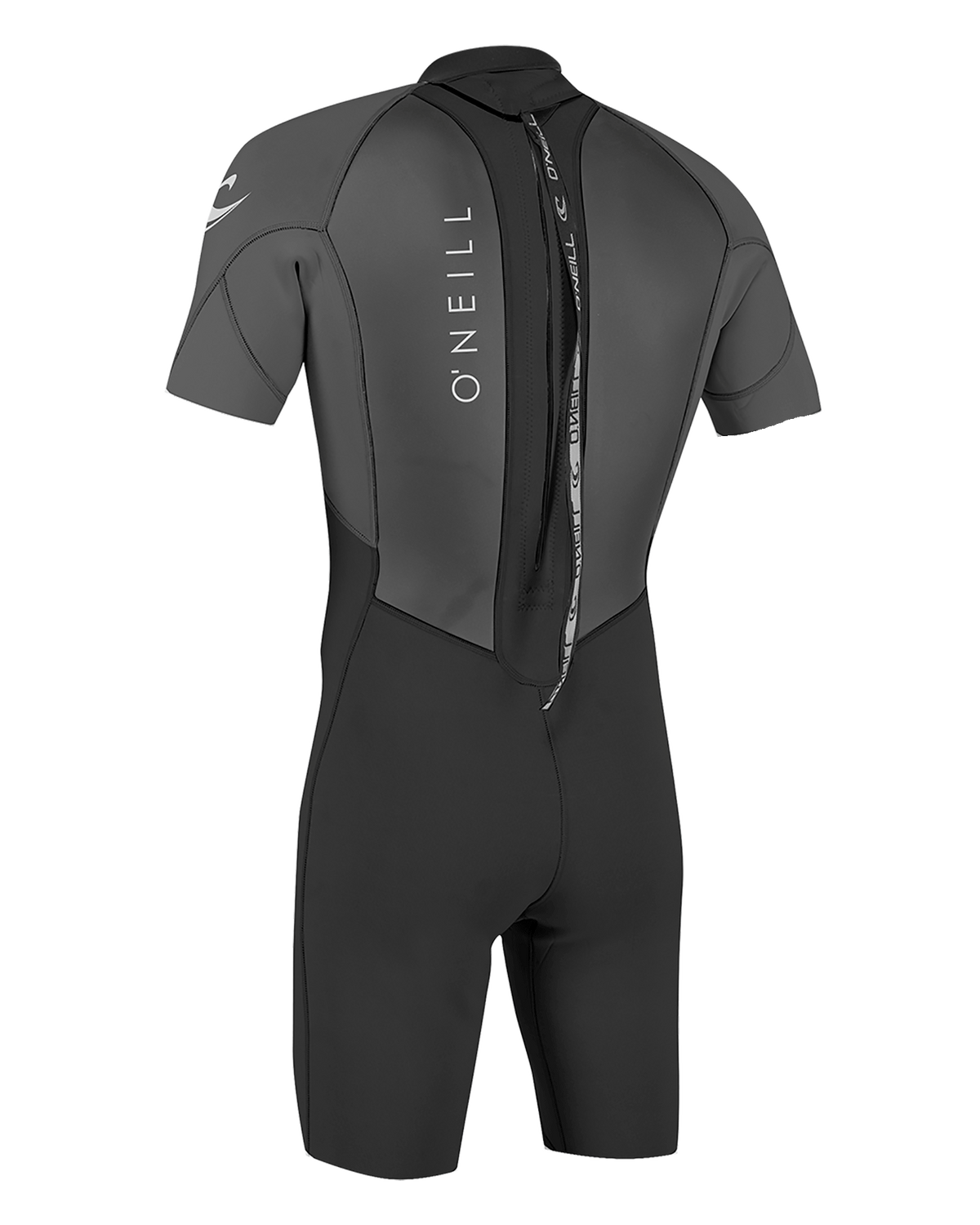 The O'Neill Mens Reactor-2 2mm Back Zip Shorty Wetsuit in Black & Graphite