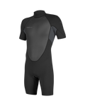 Reactor-2 2mm Back Zip Shorty Wetsuit in Black & Graphite