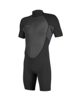Reactor-2 2mm Back Zip Shorty Wetsuit in Black & Graphite