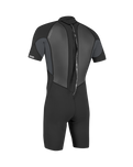 Reactor-2 2mm Back Zip Shorty Wetsuit in Black & Graphite