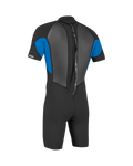 Reactor-2 2mm Back Zip Shorty Wetsuit in Black & Ocean