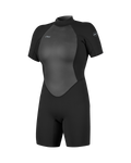 Reactor-2 2mm Back Zip Shorty Wetsuit in Black & Black