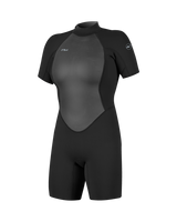 Reactor-2 2mm Back Zip Shorty Wetsuit in Black & Black