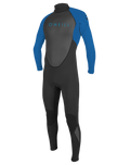 The O'Neill Boys Reactor-2 3/2mm Back Zip Wetsuit in Black & Ocean