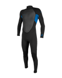 The O'Neill Boys Reactor-2 3/2mm Back Zip Wetsuit in Black & Ocean