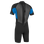 Boys Reactor-2 2mm Back Zip Shorty Wetsuit in Black & Ocean