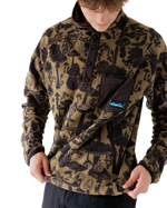 The Kavu Mens Teannaway Fleece Jacket in Mushroom Seeker