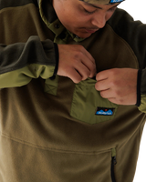The Kavu Mens Teannaway Fleece Jacket in Evergreen