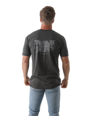The Salt Water Seeker Mens Hideout T-Shirt in Faded Black