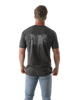 The Salt Water Seeker Mens Hideout T-Shirt in Faded Black