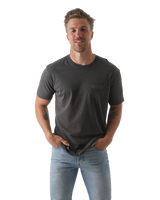 The Salt Water Seeker Mens Map 3.0 T-Shirt in Faded Black