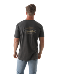 The Salt Water Seeker Mens Map 3.0 T-Shirt in Faded Black