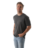 The Salt Water Seeker Mens Map 3.0 T-Shirt in Faded Black