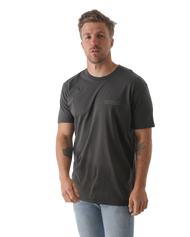 The Salt Water Seeker Mens Map 3.0 T-Shirt in Faded Black