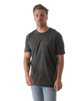 The Salt Water Seeker Mens Map 3.0 T-Shirt in Faded Black