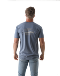 The Salt Water Seeker Mens Map 3.0 T-Shirt in Faded Blue
