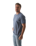 The Salt Water Seeker Mens Map 3.0 T-Shirt in Faded Blue