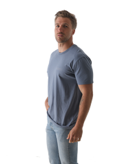 The Salt Water Seeker Mens Map 3.0 T-Shirt in Faded Blue
