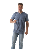 The Salt Water Seeker Mens Map 3.0 T-Shirt in Faded Blue