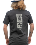 The Salt Water Seeker Mens Signz T-Shirt in Faded Black