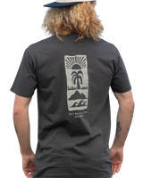 The Salt Water Seeker Mens Signz T-Shirt in Faded Black