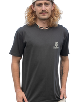 The Salt Water Seeker Mens Signz T-Shirt in Faded Black