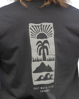 The Salt Water Seeker Mens Signz T-Shirt in Faded Black