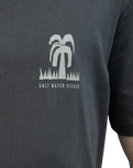 The Salt Water Seeker Mens Signz T-Shirt in Faded Black