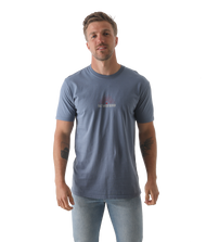 The Salt Water Seeker Mens Texas T-Shirt in Faded Blue