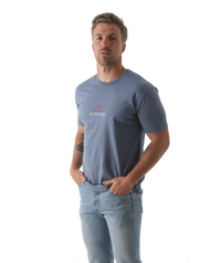 The Salt Water Seeker Mens Texas T-Shirt in Faded Blue