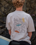 Abstract Faded T-Shirt in Faded Bone