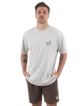The Salt Water Seeker Mens Bolthole Faded T-Shirt in Faded Bone