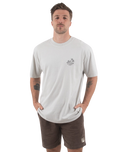 The Salt Water Seeker Mens Bolthole Faded T-Shirt in Faded Bone