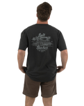 The Salt Water Seeker Mens Bolthole Faded T-Shirt in Faded Coal