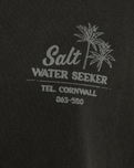 The Salt Water Seeker Mens Bolthole Faded T-Shirt in Faded Coal