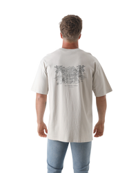 The Salt Water Seeker Mens Hideout T-Shirt in Bone