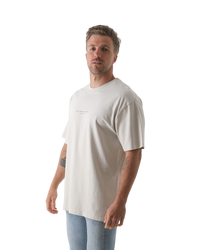 The Salt Water Seeker Mens Hideout T-Shirt in Bone