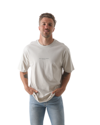 The Salt Water Seeker Mens Hideout T-Shirt in Bone