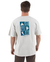 The Salt Water Seeker Mens Island Life T-Shirt in Faded Bone