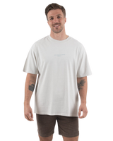 The Salt Water Seeker Mens Island Life T-Shirt in Faded Bone