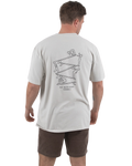 The Salt Water Seeker Mens Logger T-Shirt in Faded Bone