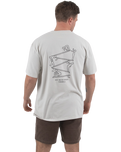 The Salt Water Seeker Mens Logger T-Shirt in Faded Bone